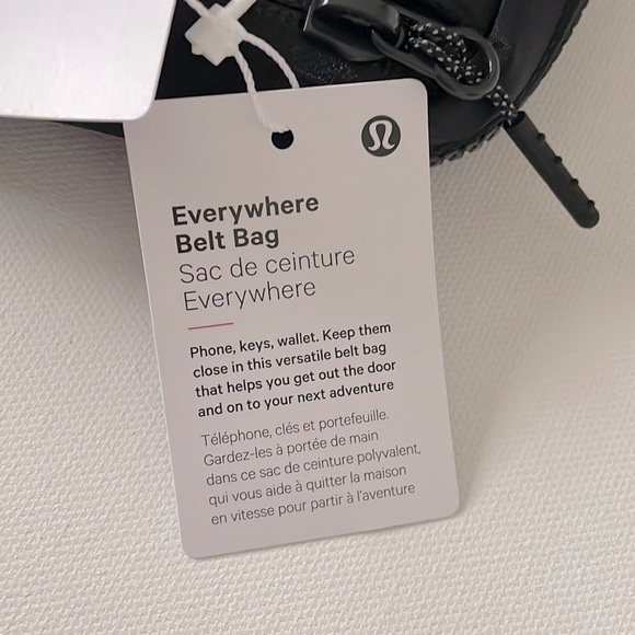 NWT Lululemon Black Everywhere Belt Bag 1L - Picture 7 of 16
